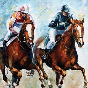 Horse Racing Canvas Art